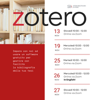 Impara con noi a usare Zotero
